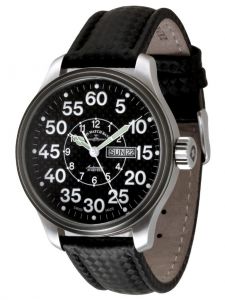 Đồng hồ Zeno Oversized Pilot Carbon Observer Day Date 8554DDOB-s1 - Phiên bản giới hạn