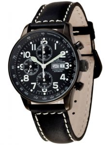 Đồng hồ Zeno X-Large Pilot Chrono Day Date P557TVDD-bk-a1 - Phiên bản giới hạn