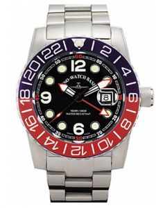 Đồng hồ Zeno Airplane Diver Gmt Points (Dual Time)  6349Q-GMT-a1-47M