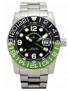 Đồng hồ Zeno Airplane Diver Gmt Points (Dual Time) 6349Q-GMT-a1-8M