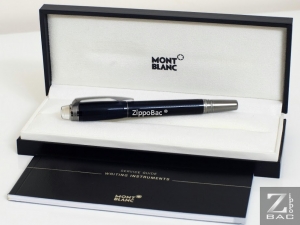 MS B.91 - Bút bi nước Montblanc Starwalker Extreme - thân Resin đen - cài Platin - khứa vân kim cương - New in box