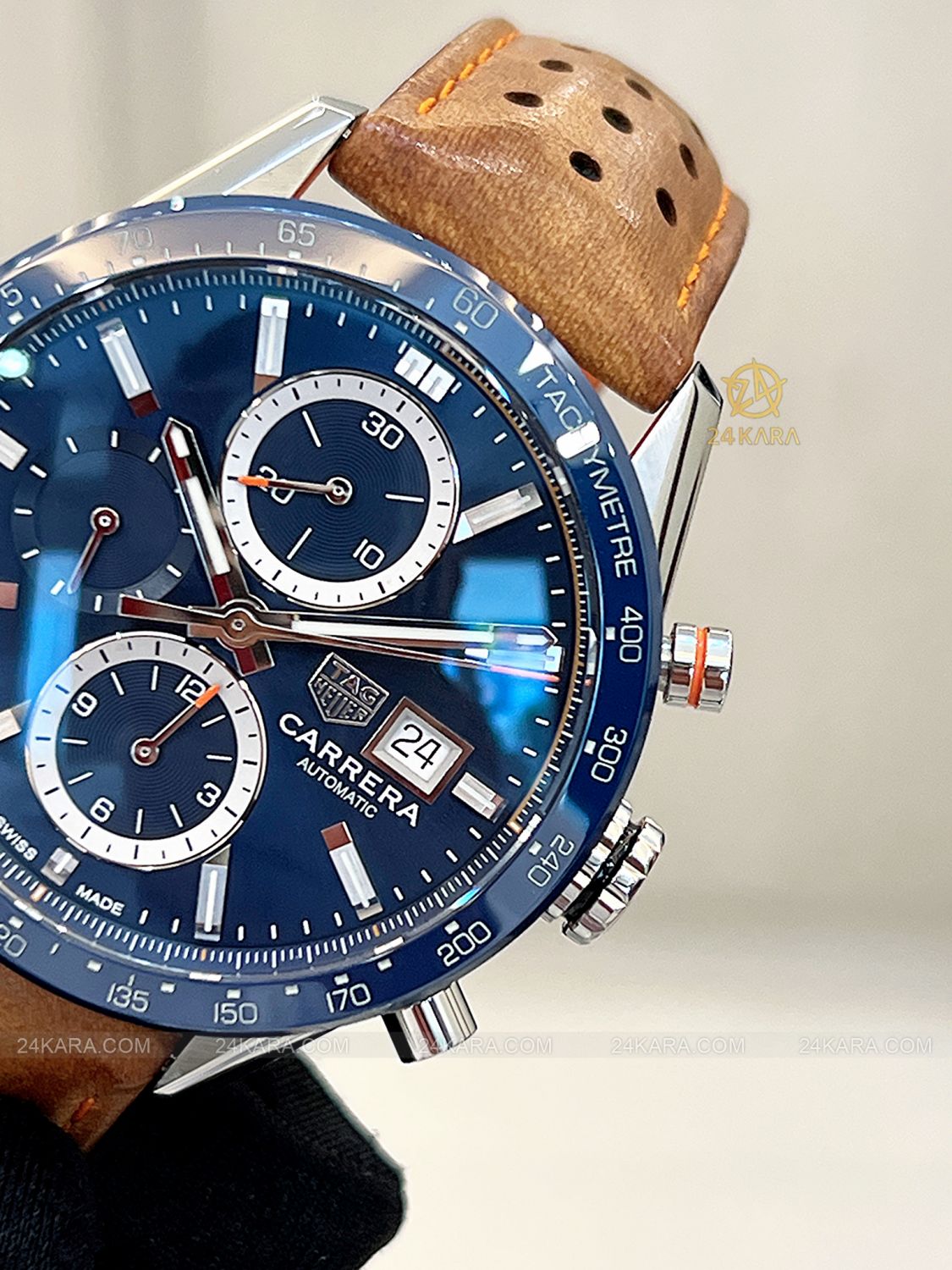 Đồng hồ Tag Heuer Carrera Chronograph Calibre 16 CBM2112.FC6455 41 Sunray Blue Ceramic Racing - Lướt