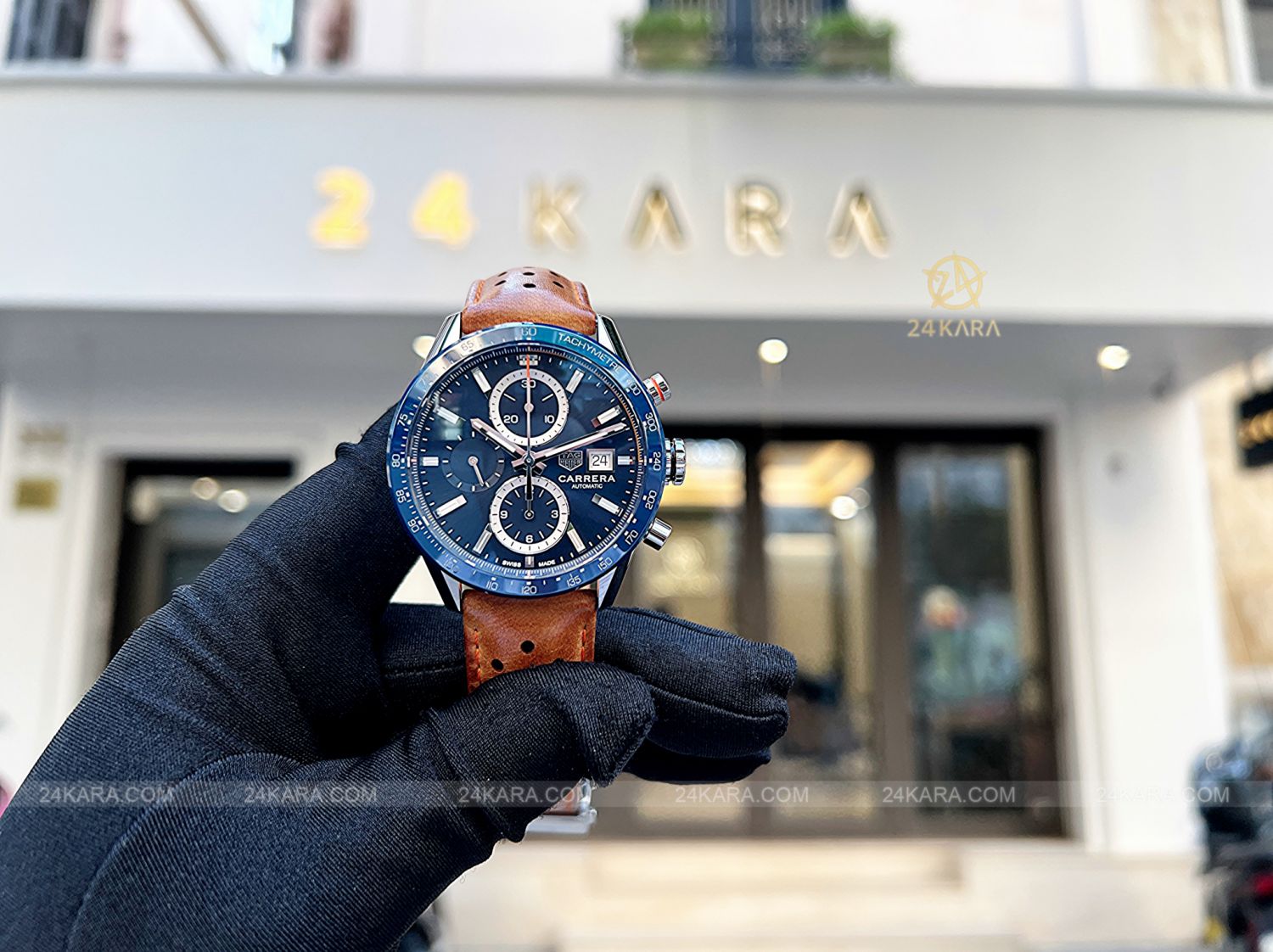 Đồng hồ Tag Heuer Carrera Chronograph Calibre 16 CBM2112.FC6455 41 Sunray Blue Ceramic Racing - Lướt