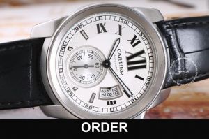 Đồng hồ Cartier Calibre Stainless Steel Automatic Silver Dial W7100037 (lướt)