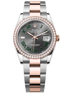 Đồng hồ Rolex Datejust M126281RBR-0018 thép Oystersteel và vàng Everose, mặt số slate