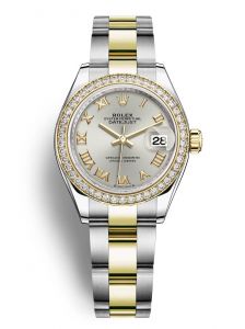 Đồng hồ Rolex Lady-Datejust M279383RBR-0006 Oystersteel, vàng vàng và kim cương