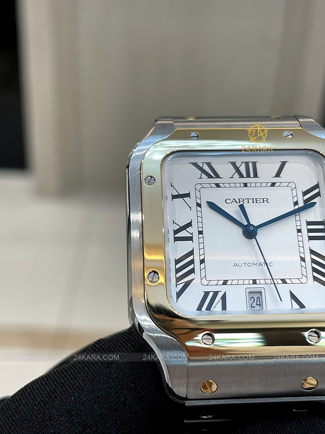 Đồng hồ Cartier Santos de Cartier Large W2SA0009 Automatic Vàng Vàng 18K - Lướt