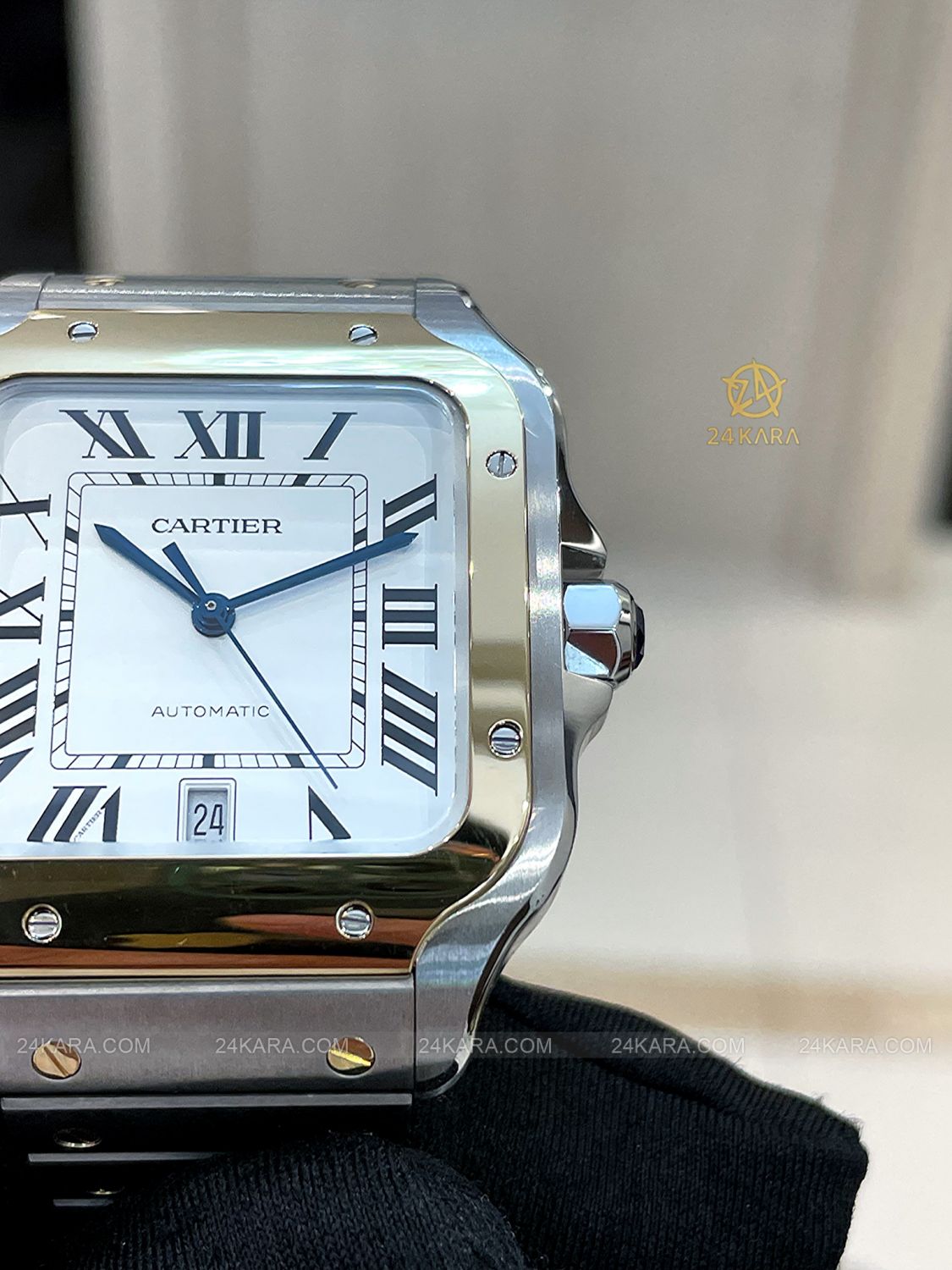 Đồng hồ Cartier Santos de Cartier Large W2SA0009 Automatic Vàng Vàng 18K - Lướt
