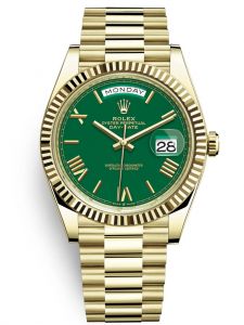 Đồng hồ Rolex Day-Date M228238-0061 228238-0061 Vàng vàng, mặt số xanh lá - Mẫu mới 2022