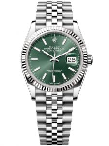 Đồng hồ Rolex Datejust M126234-0051 126234-0051 Thép và Vàng trắng, mặt số xanh bạc hà - Mẫu mới 2022