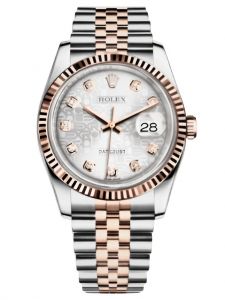 Đồng hồ Rolex Datejust 36 M116231-0059 116231-0059 Vàng Everose 18ct Mặt bạc vi tính Kim cương