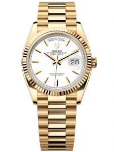 Đồng hồ Rolex Day-Date M128238-0081 128238-0081 Vàng vàng mặt số trắng - Mẫu mới 2022