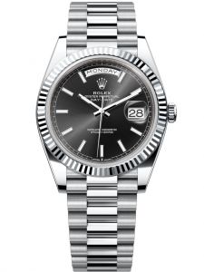 Đồng hồ Rolex Day-Date M228236-0003 228236-0003 Platinum mặt số đen sáng - Mẫu mới 2022