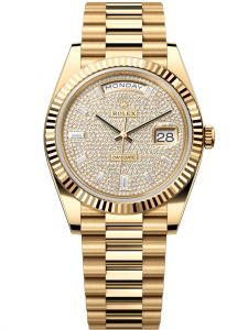 Đồng hồ Rolex Day-Date M228238-0054 228238-0054 Vàng vàng, mặt số kim cương - Mẫu mới 2022