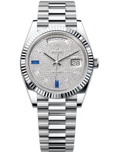 Đồng hồ Rolex Day-Date M228236-0009 228236-0009 Platinum mặt số kim cương - Mẫu mới 2022