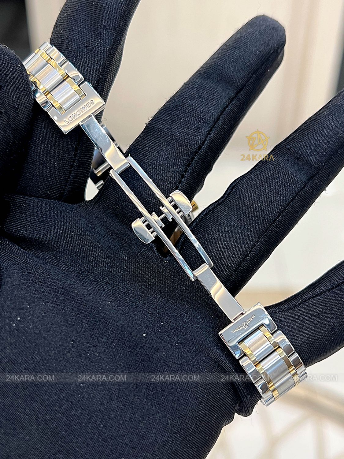 Đồng hồ Longines Master Collection L21285777 L2.128.5.77.7 Vàng vàng 18K mặt trắng nạm kim cương - Lướt