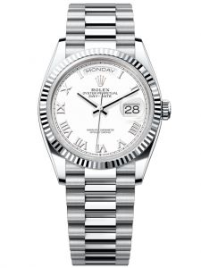 Đồng hồ Rolex Day-Date M128236-0007 128236-0007 Platinum mặt số trắng - Mẫu mới 2022