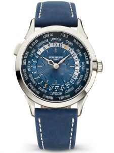 Đồng hồ Patek Philippe Worldtimer Blue Guilloche Platinum 5230P-001