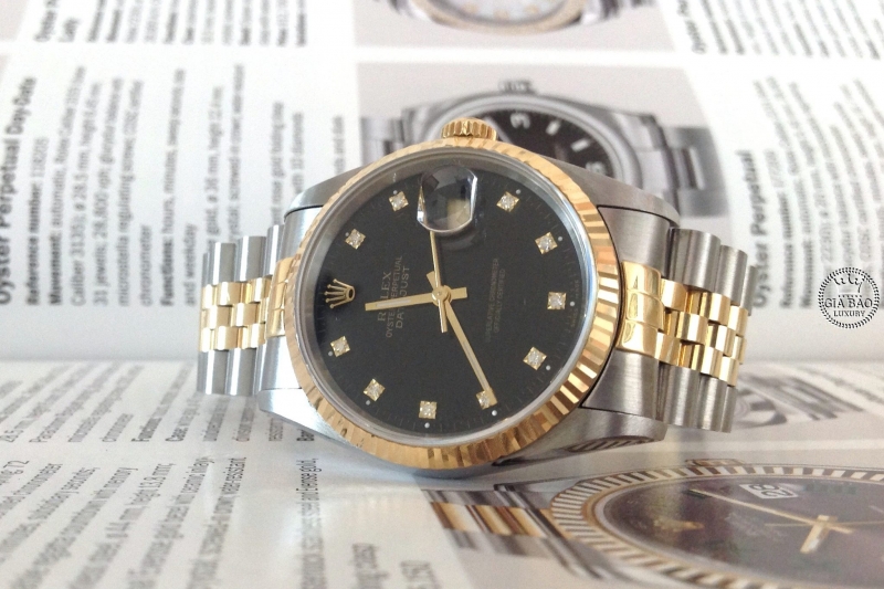 Đồng hồ Rolex 5 số M16233 demi vàng vàng đời cuối - Lướt