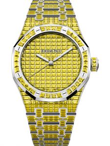 Đồng hồ Audemars Piguet Royal Oak Yellow Chrysoberyl "50th Anniversary" 15514BC.RY.1284BC.01 15514BCRY1284BC01