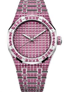 Đồng hồ Audemars Piguet Royal Oak Pink Tourmaline "50th Anniversary" 15514BC.TM.1284BC.01 15514BCTM1284BC01