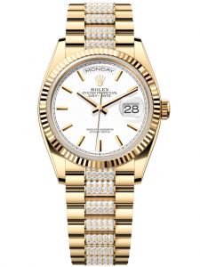 Đồng hồ Rolex Day-Date M128238-0082 128238-0082 Vàng vàng, mặt số trắng