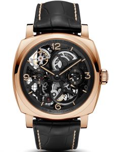 Đồng Hồ Panerai Lo Scienziato Radiomir 1940 Tourbillon Gmt Oro Rosso PAM00559