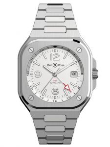 Đồng hồ Bell & Ross BR 05 Gmt White BR05G-SI-ST/SST