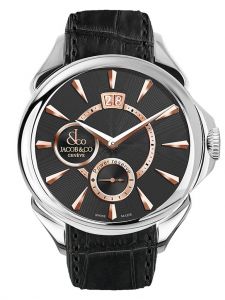 Đồng hồ Jacob & Co. Palatial Classic Manual Big Date Steel 5N Color Black Dial PC400.10.NS.NK.A - Phiên Bản Giới Hạn