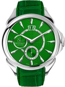 Đồng hồ Jacob & Co. Palatial Classic Manual Big Date Steel Green Guilloche Dial PC400.10.NS.AE.A - Phiên Bản Giới Hạn