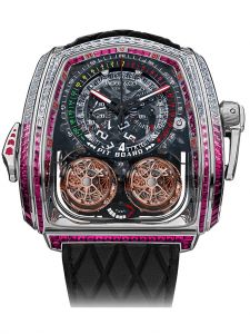 Đồng hồ Jacob & Co. Twin Turbo Furious Baguette White Diamonds & Rubies TT800.30.BR.UA.A - Phiên Bản Giới Hạn