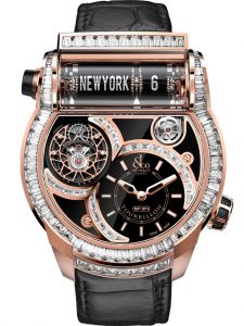 Đồng hồ Jacob & Co. Epic SF24 Tourbillon Baguette Rose Gold ES802.40.BD.BD.A