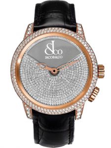 Đồng hồ Jacob & Co. Caligula Rose Gold Pave CL100.40.RD.AA.ABALA