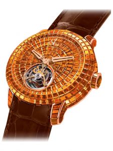 Đồng hồ Jacob & Co. Caviar Tourbillon Baguette Orange Sapphire CV210.40.BO.BO.ABALA - Phiên Bản Giới Hạn