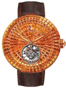 Đồng hồ Jacob & Co. Brilliant Flying Tourbillon Orange Sapphires BT543.40.BO.BO.B - Phiên Bản Giới Hạn