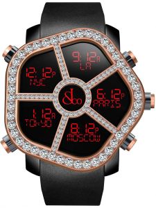 Đồng hồ Jacob & Co. Ghost Multi Time Zone Rose Diamond Bezel GH100.14.RP.MR.A - Phiên Bản Giới Hạn