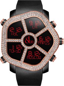 Đồng hồ Jacob & Co. Ghost Multi Time Zone Rose Diamond Bezel GH100.14.RU.MR.A - Phiên Bản Giới Hạn