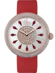 Đồng hồ Jacob & Co. Brilliant Half Pave Rose Gold Ruby BQ020.40.RH.KE.A