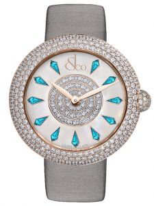 Đồng hồ Jacob & Co. Brilliant Half Pave Rose Gold Icy Blue Sapphires BQ030.40.RH.KG.A