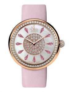 Đồng hồ Jacob & Co. Brilliant One Row Rose Gold Pink Sapphires BQ020.40.RO.KC.A - Phiên Bản Giới Hạn