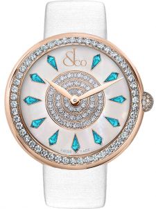 Đồng hồ Jacob & Co. Brilliant One Row Rose Gold Icy Blue Sapphires BQ030.40.RO.KG.A - Phiên Bản Giới Hạn