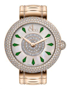 Đồng hồ Jacob & Co. Brilliant Half Pave Rose Gold Couture Tsavorites BQ030.40.RH.KD.A40RA