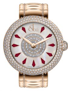 Đồng hồ Jacob & Co. Brilliant Half Pave Rose Gold Couture Ruby BQ030.40.RH.KE.A40RA