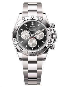 Đồng hồ Rolex Cosmograph Daytona M126509-0001 126509-0001 white gold, mặt số đen sáng và xám thép - Mẫu mới 2023