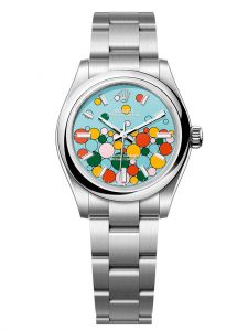 Đồng hồ Rolex Oyster Perpetual 31 M277200-0010 277200-0010 Thép Oystersteel Mặt xanh ngọc lam họa tiết celebration - Mẫu 2023
