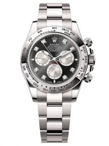 Đồng hồ Rolex Cosmograph Daytona M126509-0002 126509-0002 white gold, mặt số đen sáng và xám thép kim cương - Mẫu mới 2023