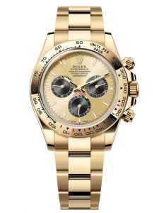 Đồng hồ Rolex Cosmograph Daytona M126508-0006 126508-0006 yellow gold, mặt số vàng kim và đen sáng - Mẫu mới 2023