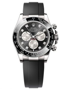 Đồng hồ Rolex Cosmograph Daytona M126519LN-0004 126519LN-0004 white gold, mặt số đen sáng và xám thép kim cương - Mẫu mới 2023