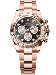 Đồng hồ Rolex Cosmograph Daytona M126505-0002 126505-0002 Everose gold, mặt số đen sáng và đỏ sundust kim cương - Mẫu mới 2023