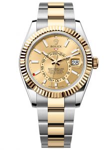 Đồng hồ Rolex Sky-Dweller M336933-0001 336933-0001 Oystersteel và Vàng vàng, mặt số champagne - Mẫu mới 2023